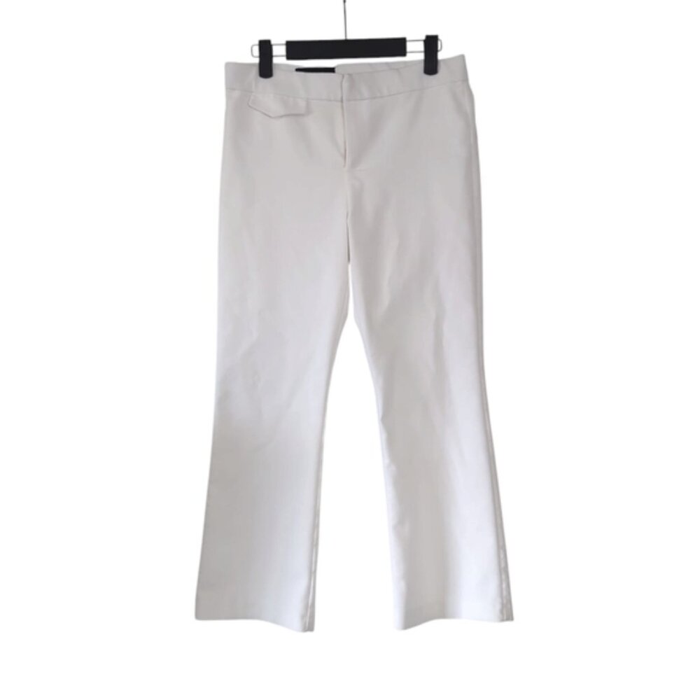 Zara Coastal Beach Pocket Cropped Flare Spring Pants M - Picture 2 of 9